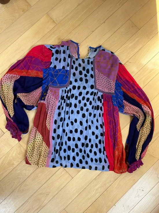 Anthropologie blank London vibrant fun blouse - Picture 4 of 8